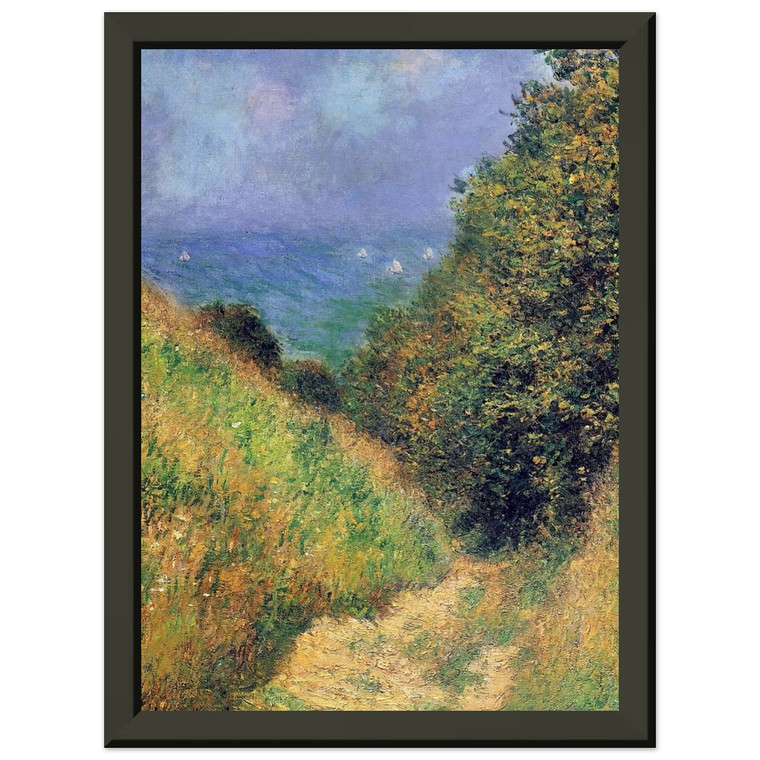 claude monet  Path at Pourville 02 Premium Metal Framed Art Print / Poster