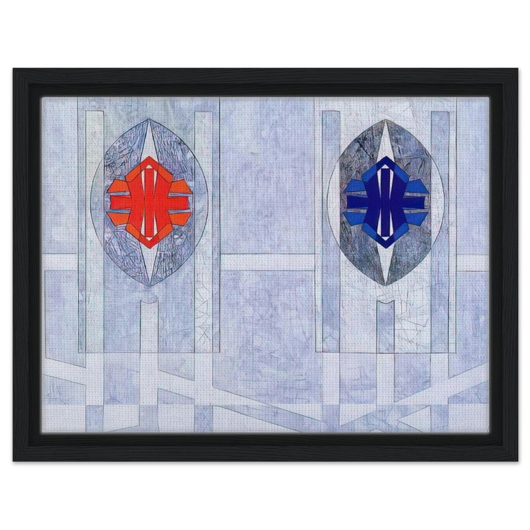 Jimmy Ernst  Twice  1972 Framed Canvas