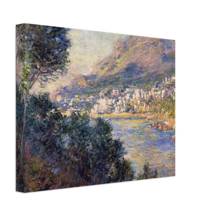claude monet  Monte Carlo Seen from Roquebrune Canvas