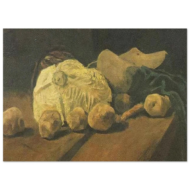 Vincent van Gogh  Still Life with Cabbage and Clogs Fine Art Poster / Art Print
