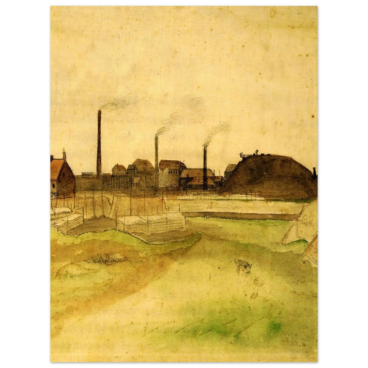 Vincent van Gogh  Coalmine in the Borinage Aluminum Print