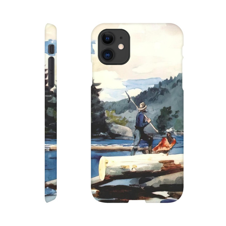 Winslow Homer - HUDSON RIVER LOGGING Slim case