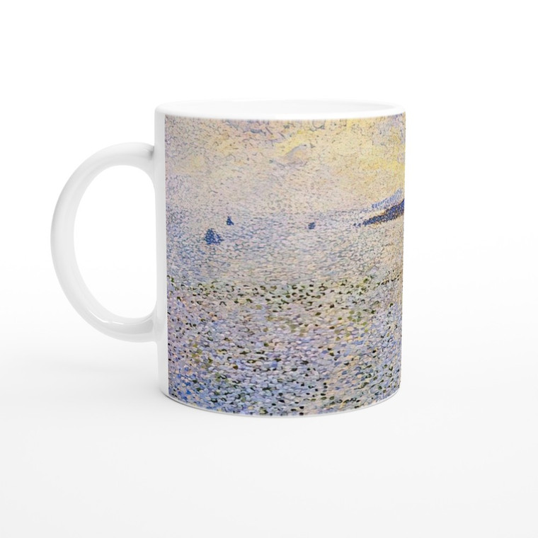 Theo van Rysselberghe - SAILBOATS AND ESTUARY 1892 Ceramic Mug