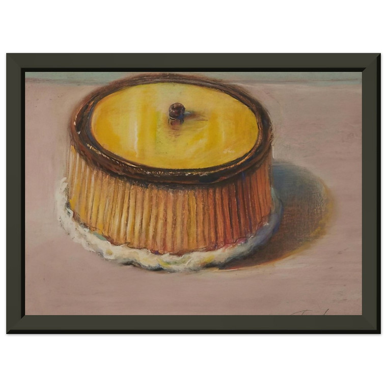 Wayne Thiebaud  Lemon Cake  1997 Premium Metal Framed Art Print / Poster