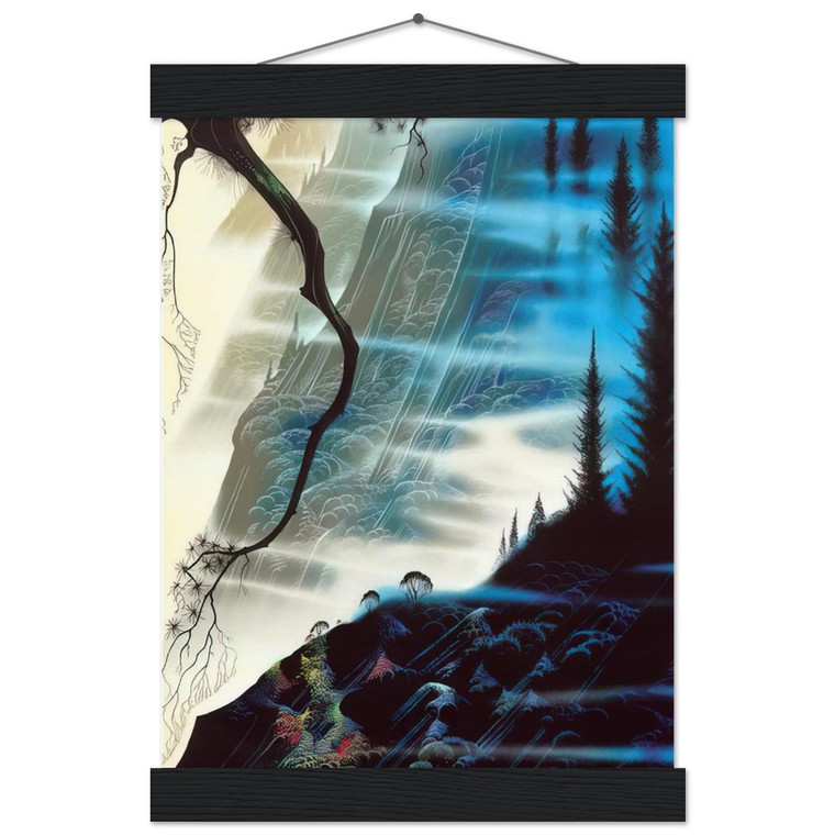 Eyvind Earle Sea Cliffs and Redwoods Museum Quality Matte Poster Hanger