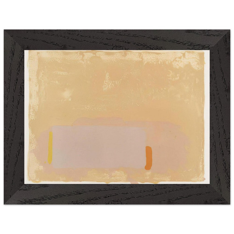 John Hoyland  BrownBeigePink  1971 Premium Wooden Framed Art Print / Poster