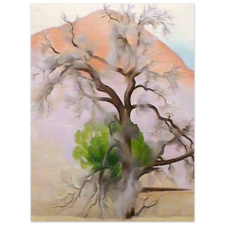 Georgia OKeeffe  Pinons with Cedar Wood Print