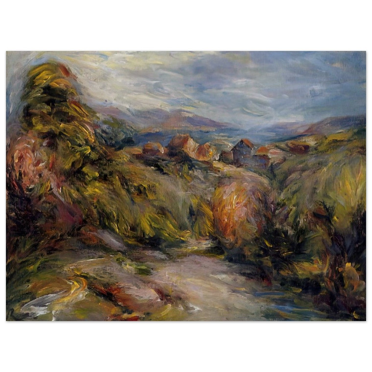 PierreAuguste Renoir  The Hills of Cagnes Wood Print
