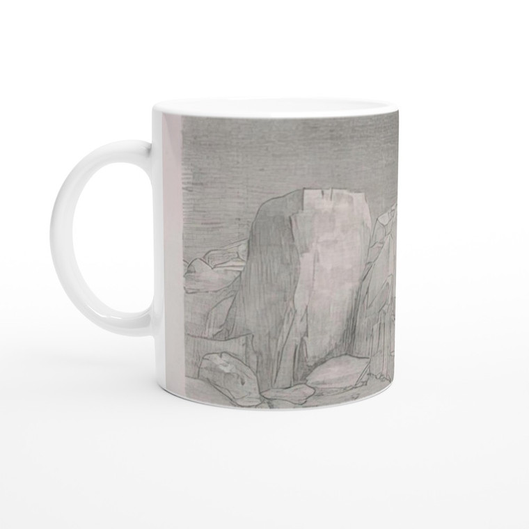 Odilon Redon Arid Knoll Covered Plain Plate 7 1896 Ceramic Mug