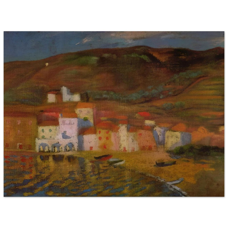 Salvador Dali  PORTDOGUE AND MOUNT PANI FROM AYUNTAMIENTO Wood Print