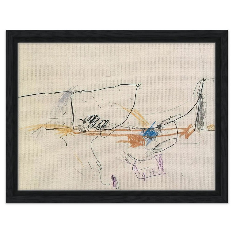 Gene Davis  Jumping Jack  1978 Framed Canvas