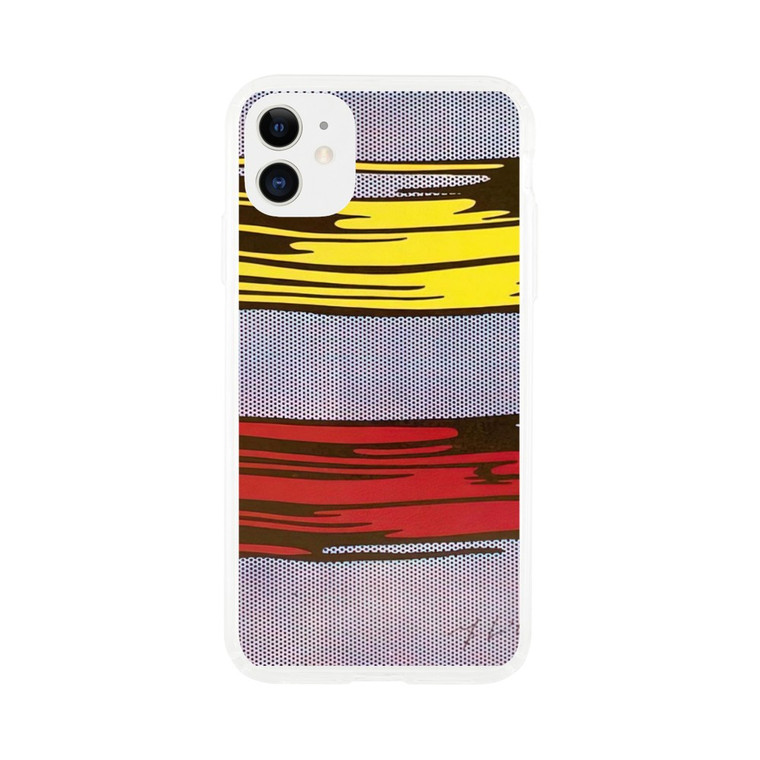 Roy Lichtenstein - YELLOW AND RED BRUSHSTROKES 1966 Clear case