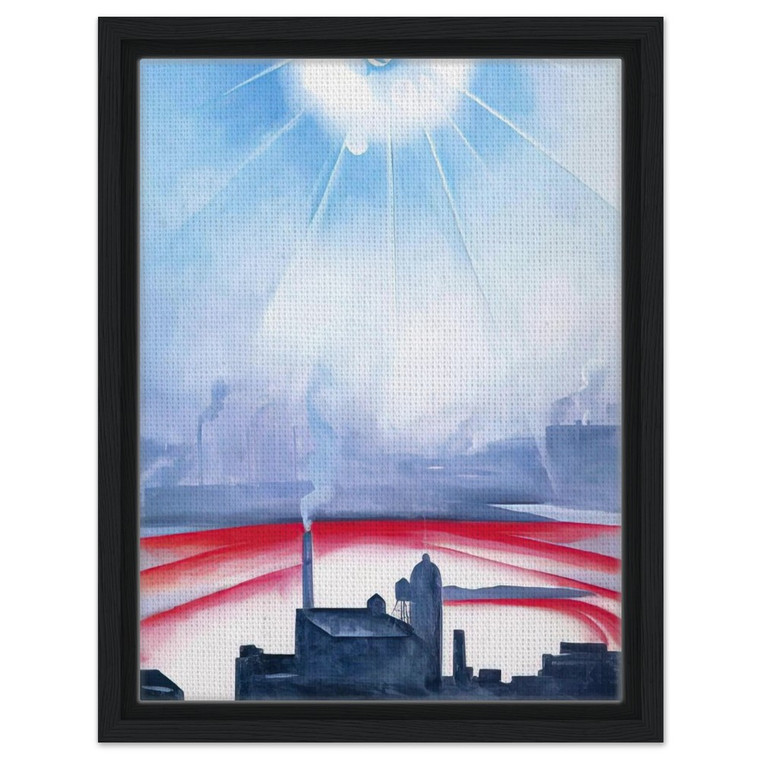 Georgia OKeeffe  East River No 1 Framed Canvas