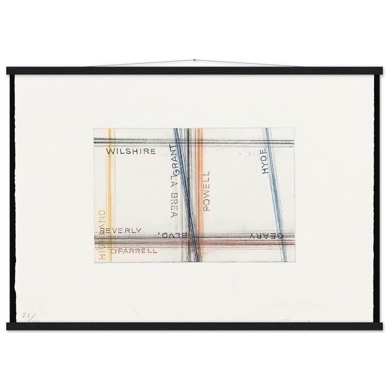 Edward Ruscha GRANT FROM LOS FRANCISCO SAN ANGELES PORTFOLIO Art