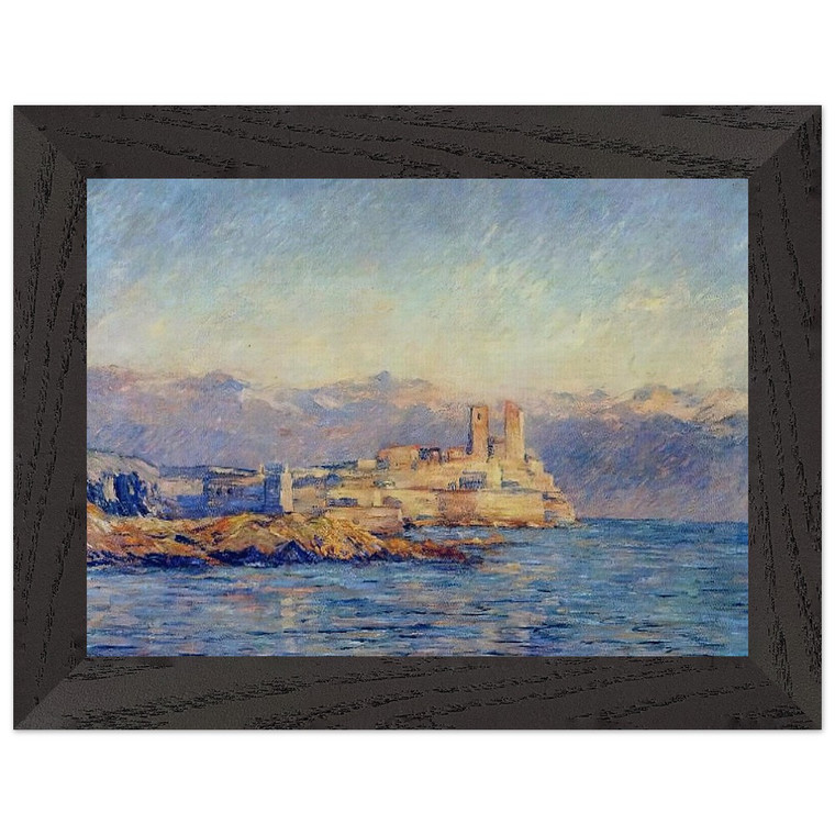 claude monet  The Castle in Antibes Premium Wooden Framed Art Print / Poster