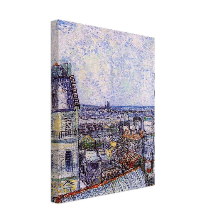 Vincent van Gogh  View from Vincents room in the Rue Lepic Canvas