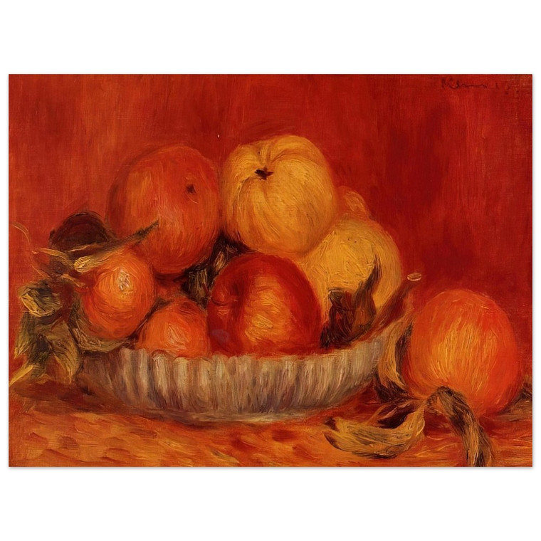 PierreAuguste Renoir  Still Life with Apples and Oranges Aluminum Print