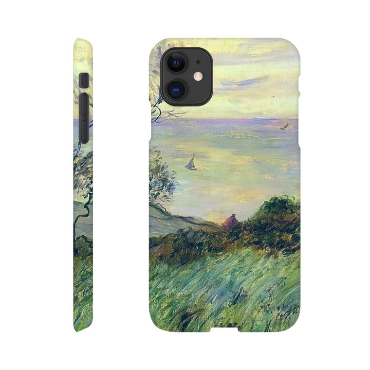 claude monet - Cliffs of Varengeville Gust of Wind Slim case