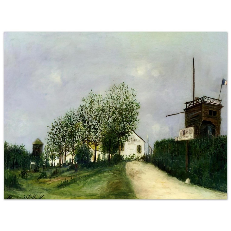 Maurice Utrillo  MOULIN IN SANNOIS Aluminum Print
