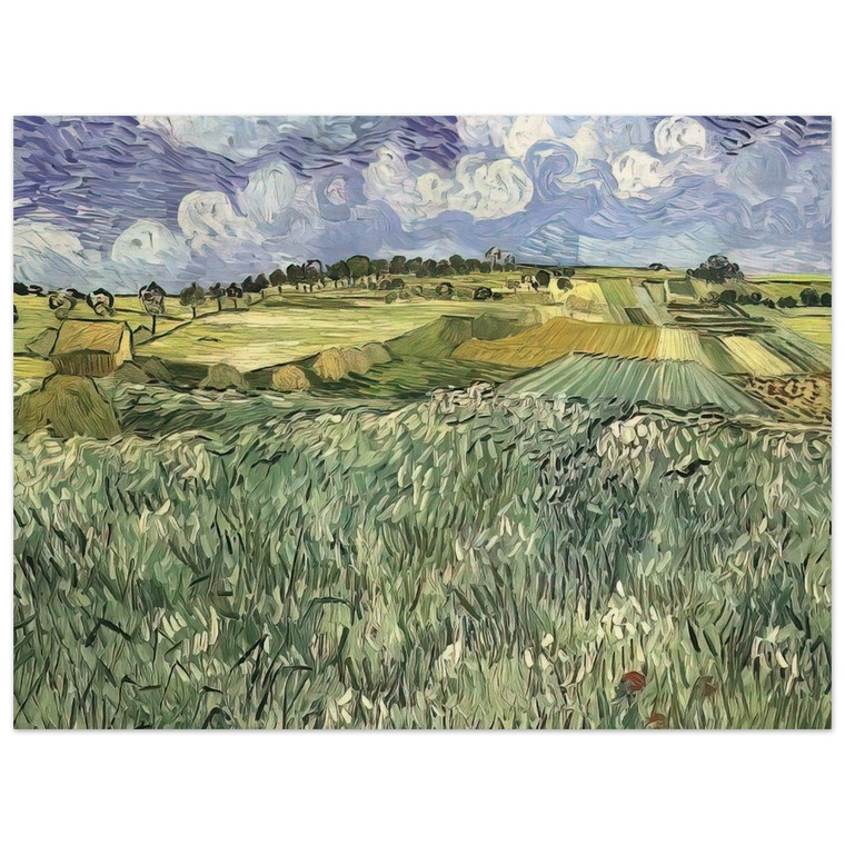 Vincent van Gogh  Plain near Auvers Wood Print