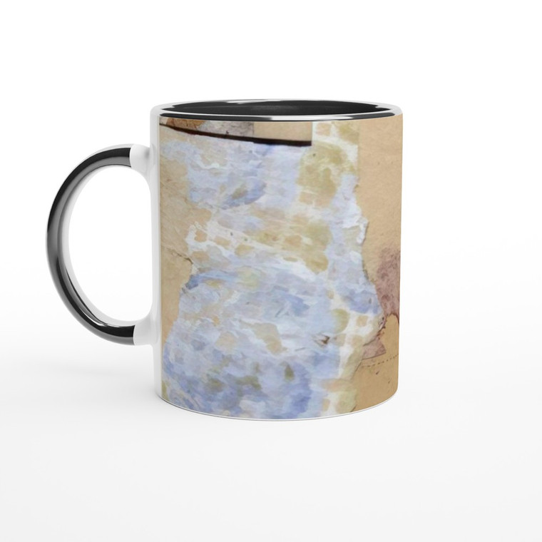 Kurt Schwitters - APHORISM 1923 Ceramic Mug with Color Inside
