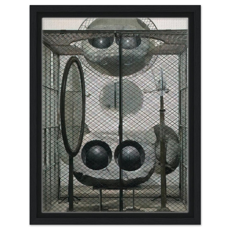 Louise Bourgeois  CELL EYES AND MIRRORS 1993 Framed Canvas