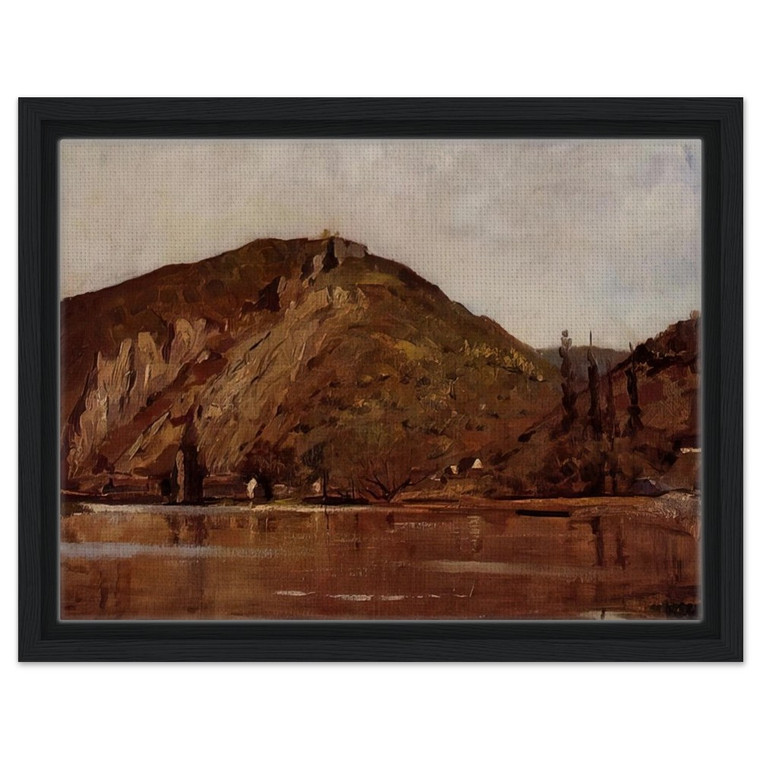 Theo van Rysselberghe  MEUSE RIVER AROUND NAMUR 1880 Framed Canvas