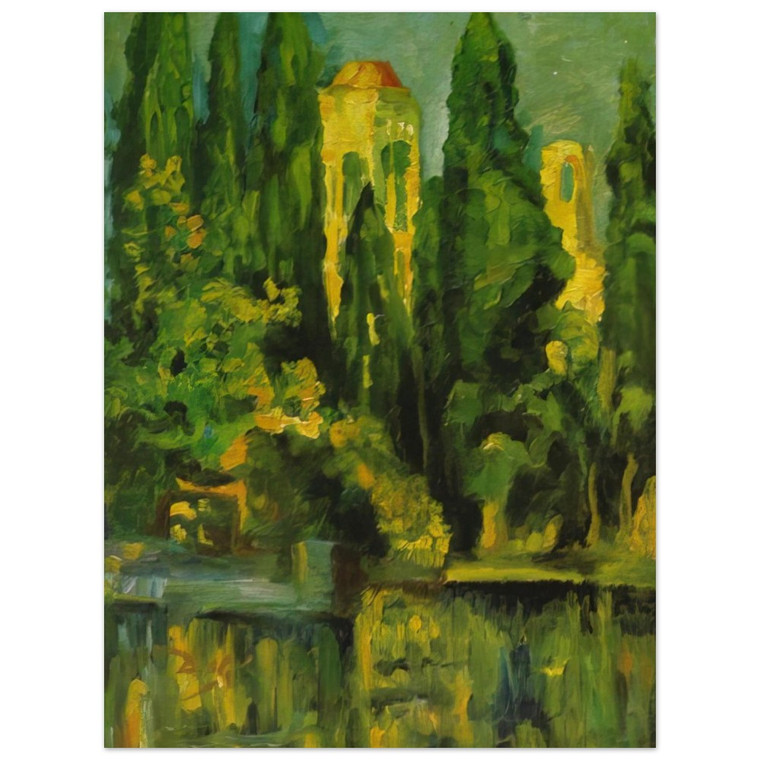 Salvador Dali  VILABERTRIN CHURCH TOWER 1919 Aluminum Print