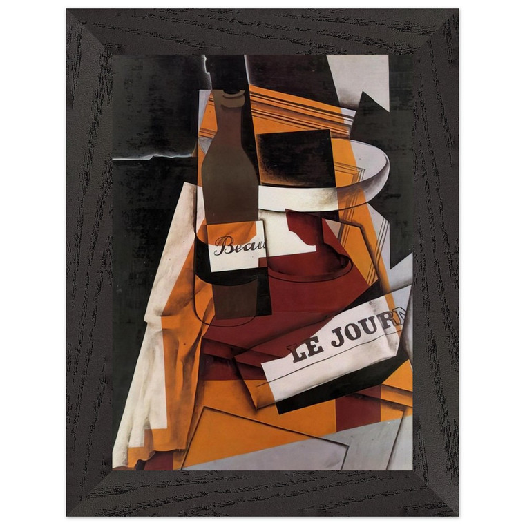 Juan Gris BOTTLE NEWSPAPER AND FRUIT BOWL 1915 Framed Art Print