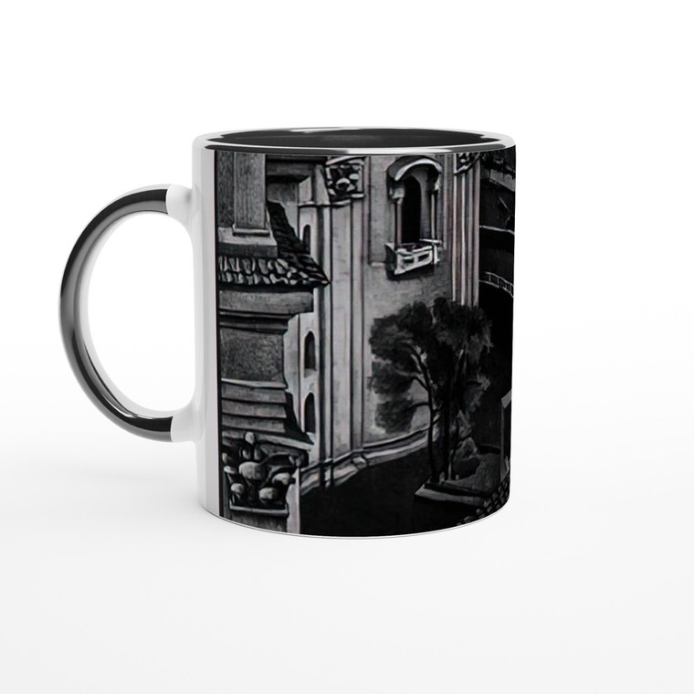 MC Escher Between St Peter Sistine Chapel 1936 Ceramic Mug with Color Inside