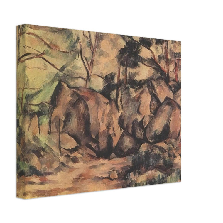 Paul Cezanne  Woodland with Boulders Canvas