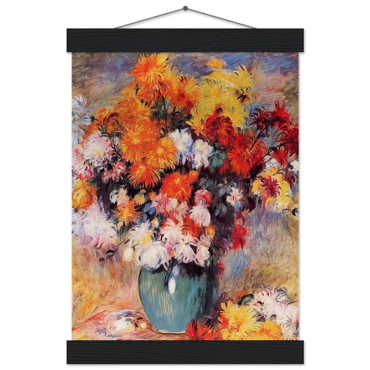 Renoir Chrysanthemums N2 Museum Matte Poster with Hanger