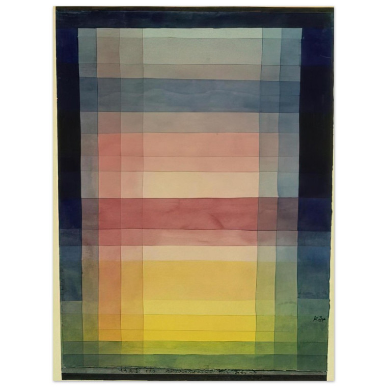 Paul Klee  ARCHITECTURE OF THE PLAIN 1923 Aluminum Print
