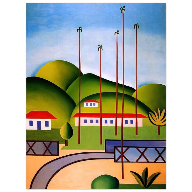 Tarsila do Amaral  Palm Trees Aluminum Print