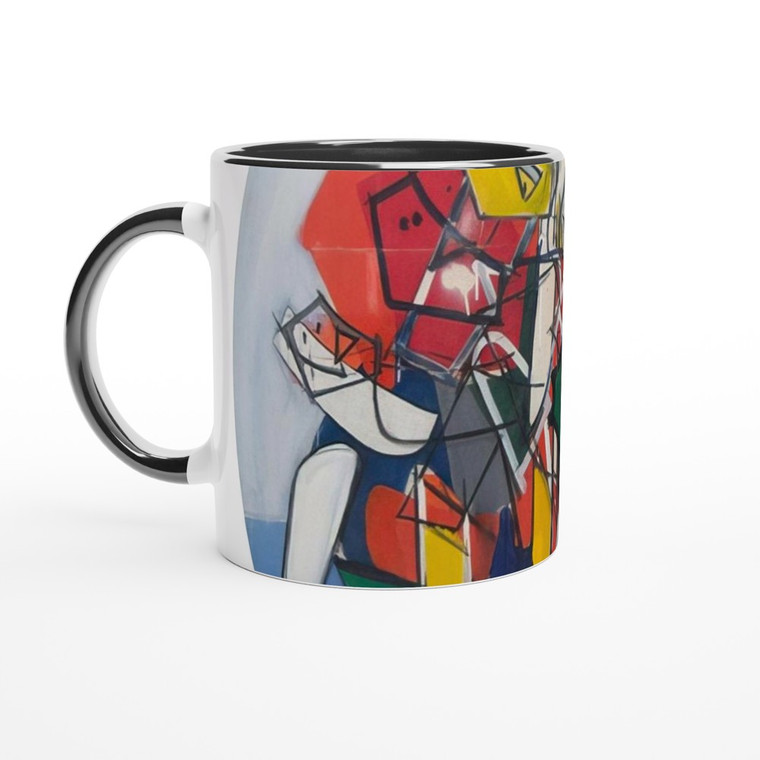 Robert Goodnough - Abduction By Boat - 1963 Ceramic Mug with Color Inside