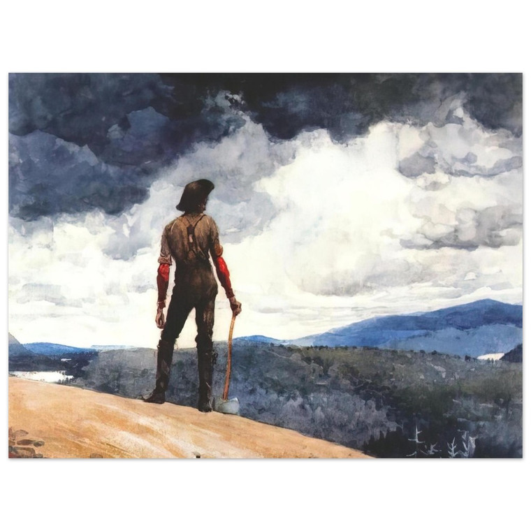 Winslow Homer  THE WOODCUTTER Aluminum Print