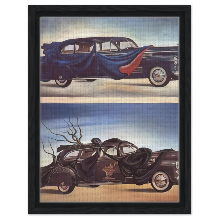 Salvador Dali  CAR CLOTHING CLOTHED AUTOMOBILE Framed Canvas