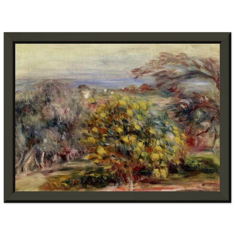 Pierre-Auguste Renoir Landscape at Collettes Metal Framed Art Print