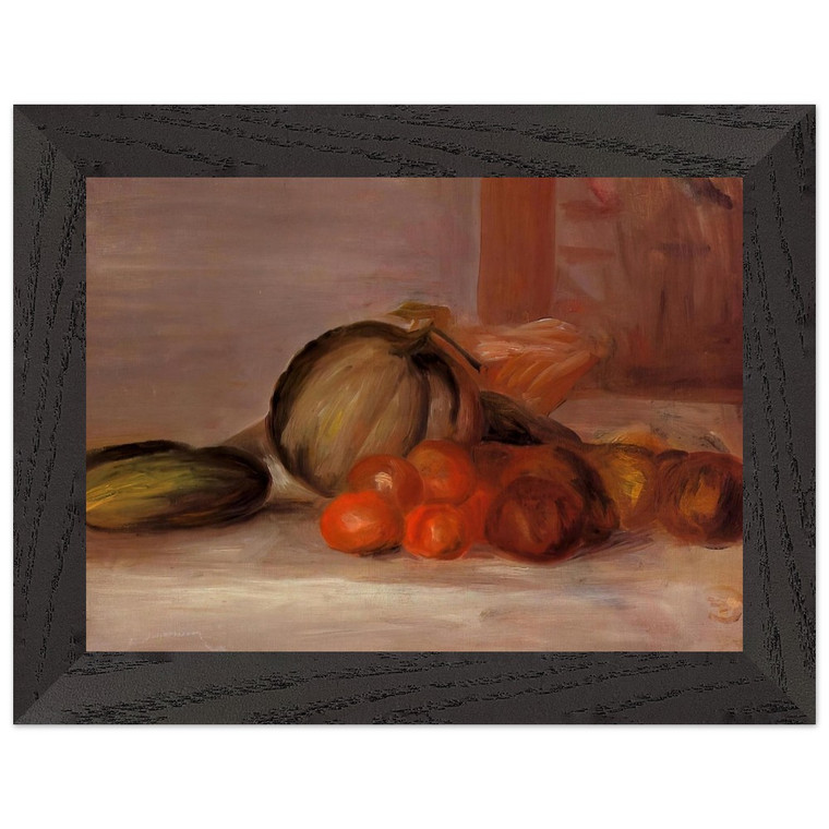 Renoir Still Life with Melon N2 Premium Wooden Framed Art Print / Poster