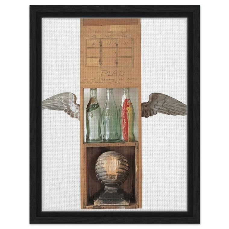 Robert Rauschenberg  COCA COLA PLAN 1958 Framed Canvas