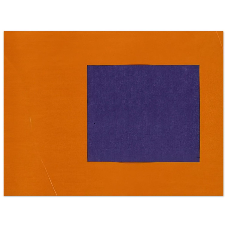 Ellsworth Kelly Purple Orange Line Form Color Aluminum Print