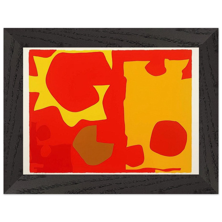 Heron Six Orange Red 1970 Premium Wooden Framed Art Print / Poster