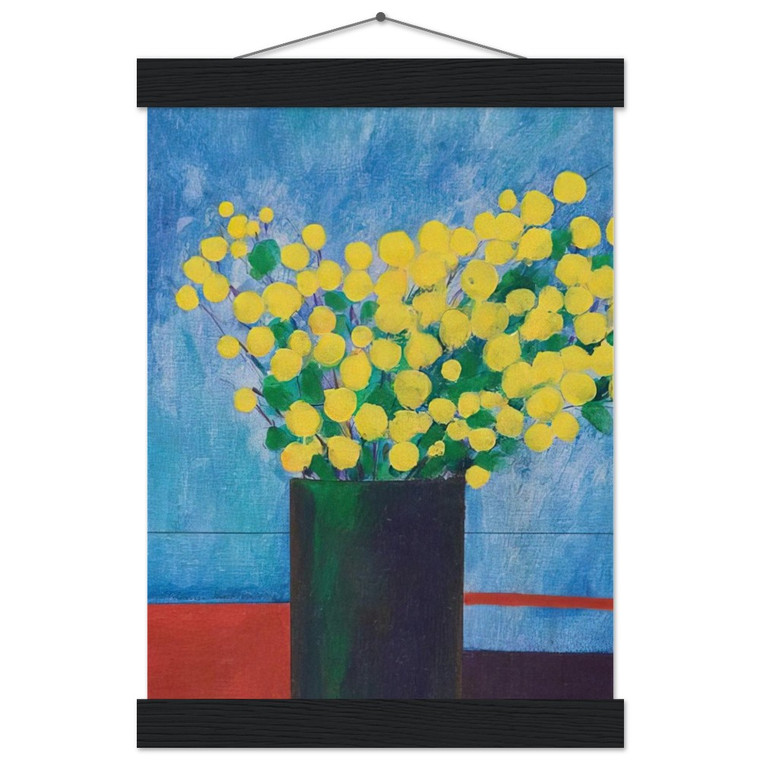 Aldemir Martins Vase With Flowers 1968 Matte Paper Poster with Hanger