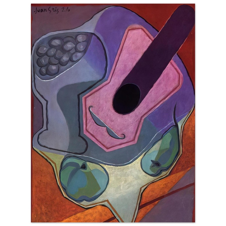 Juan Gris  VIOLIN WITH FRUIT 1924 Aluminum Print