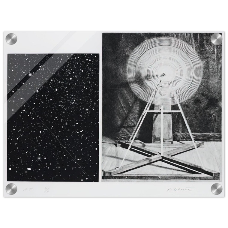 Vija Celmins  CONCENTRIC BEARINGS A 1984 Acrylic Print