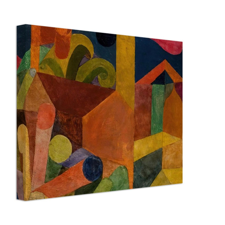 Paul Klee  LANDSCAPE WITH FLAGS 1914 Canvas