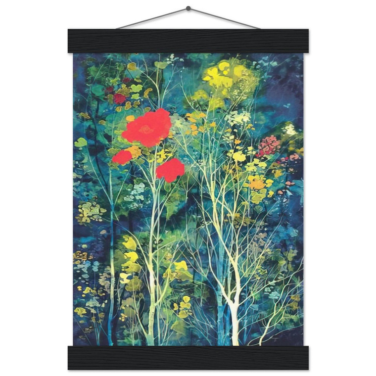 Eyvind Earle  Poppies and Flowers Museum-Quality Matte Paper Poster with Hanger