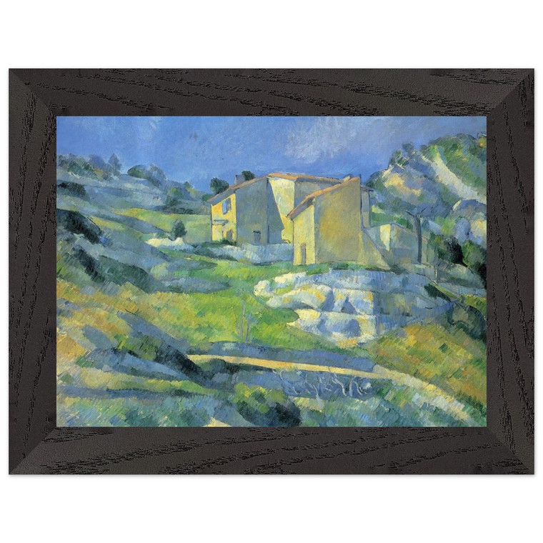 Paul Cezanne  Houses at the LEstaque Premium Wooden Framed Art Print / Poster