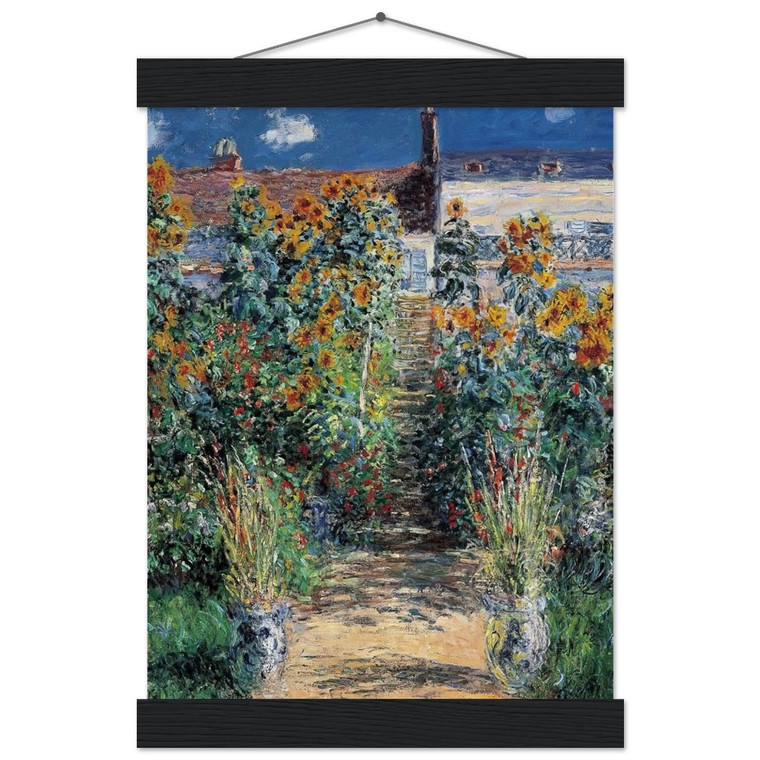 claude monet The Garden at Vetheuil Museum Quality Matte Poster Hanger