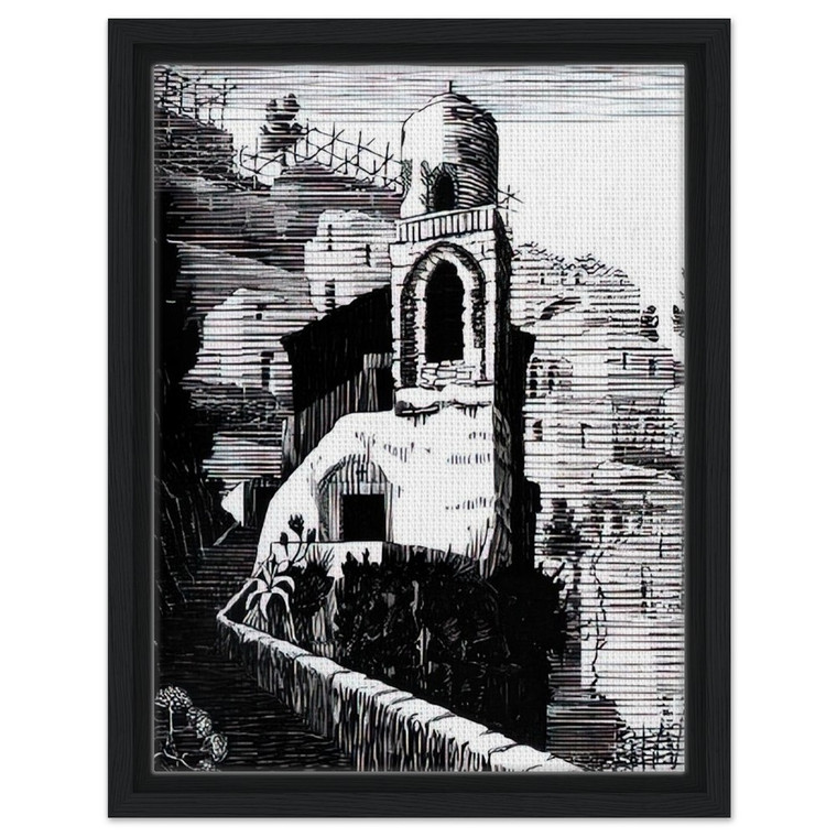 MC Escher  SAN GIOVANNI RAVELLO FEBRUARY 1932 1932 Framed Canvas